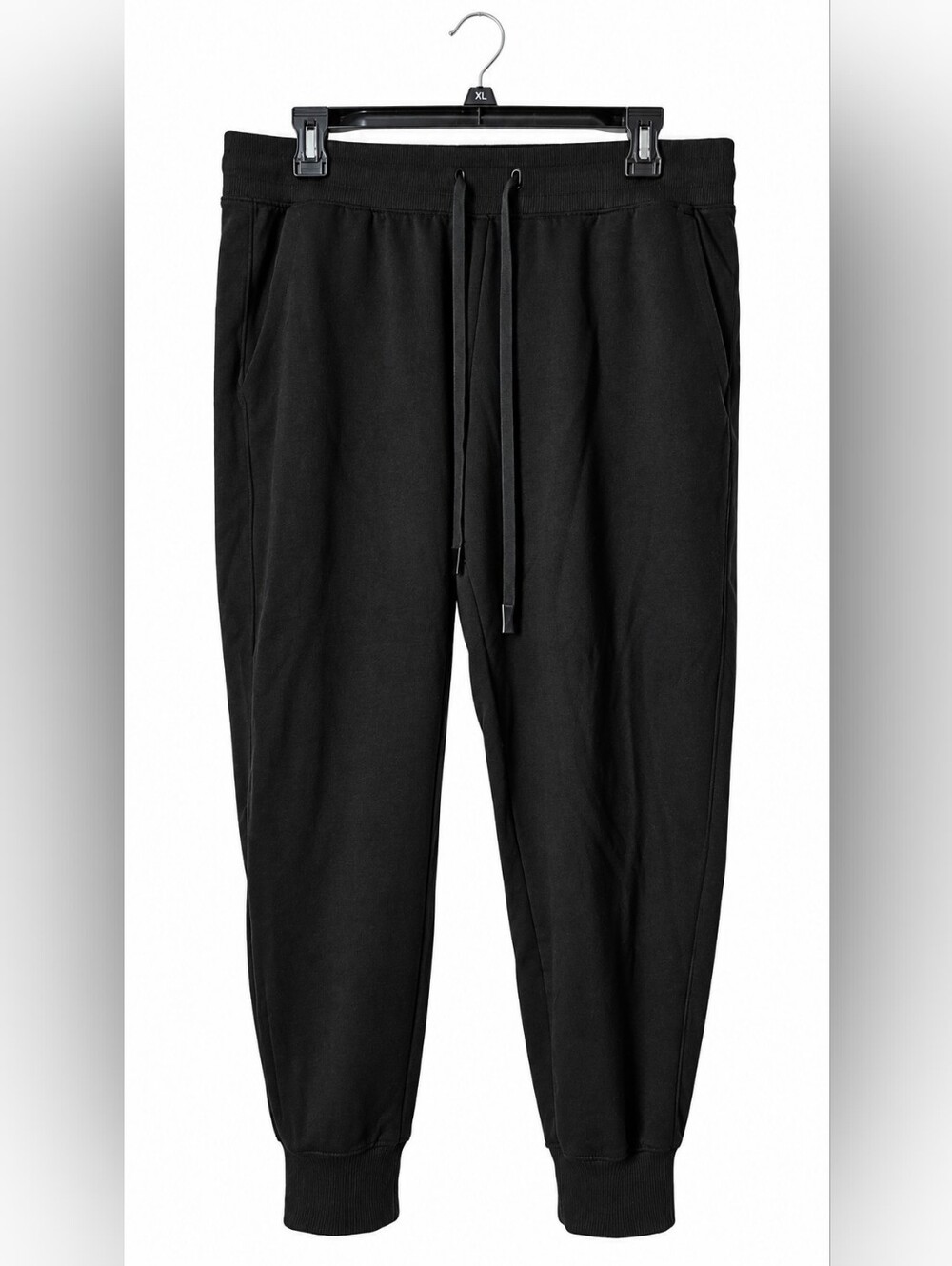 Athletic Works Black Women's L 12-14 Soft Jogger Pants Modal Blend Drawstring